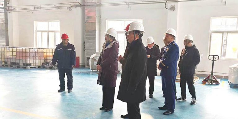 County Mayor Sun inspected the company’s production safety before the Spring Festival